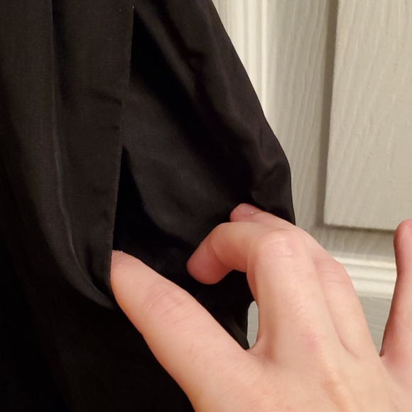 Black short sleeve lace detail jumpsuit - Picture 5 of 5